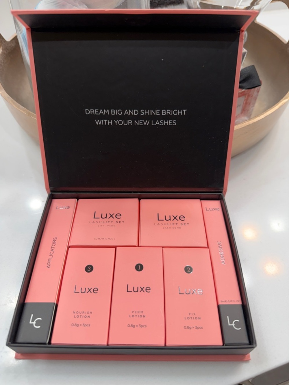 Luxe Lashlift Set - Coral Pink Packaging